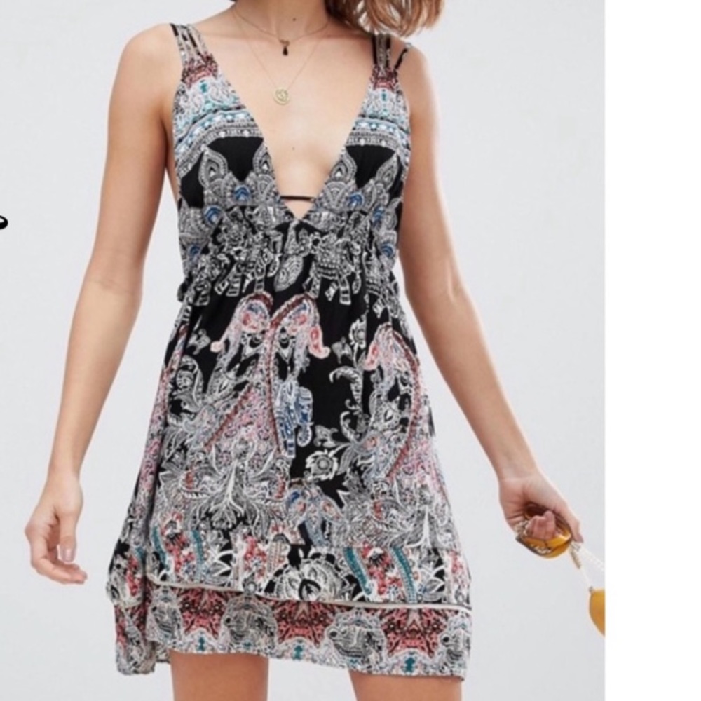 Free People Strappy Mini Dress